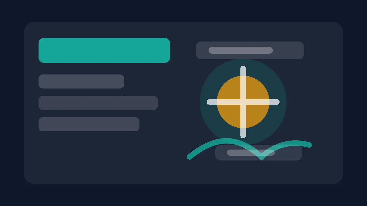 Abstract operational dashboard illustration for AI for physiotherapy clinics