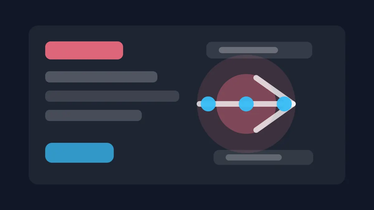 Abstract execution workflow illustration for AI lead scoring for service businesses